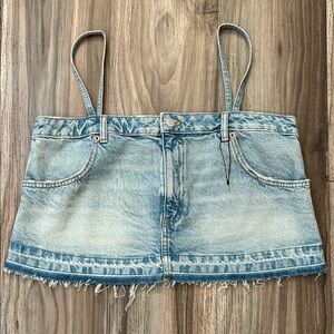 Zara Light Blue Denim Skirt